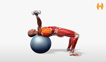 Ball Dumbbell Supine Fly Unilateral